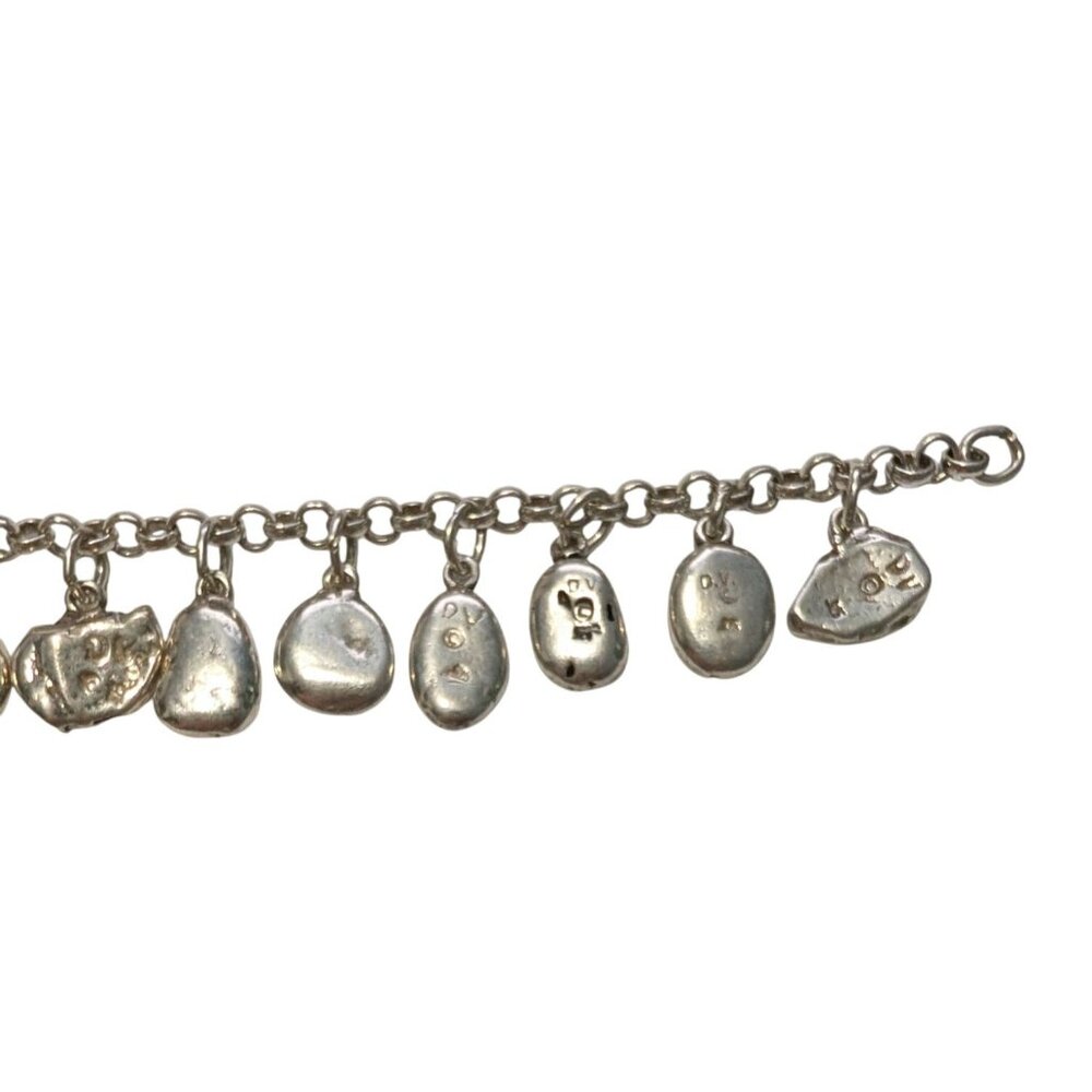 Sterling Silver Charm Bracelet 16 Inspirational Charms Lobster Clasp Size 7 - Picture 7 of 16
